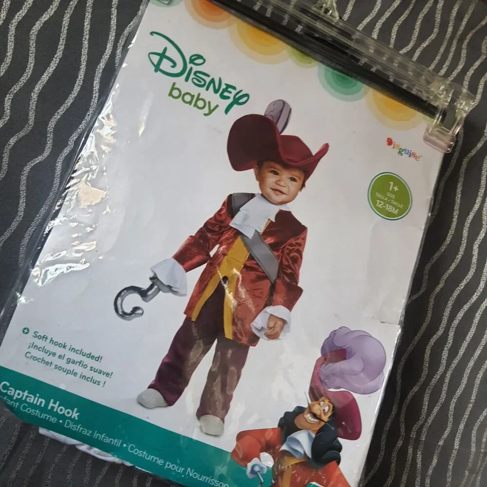 Disney Baby Captain Hook Costume 12 To 18 Months Infant Child Toddler Peter Pan